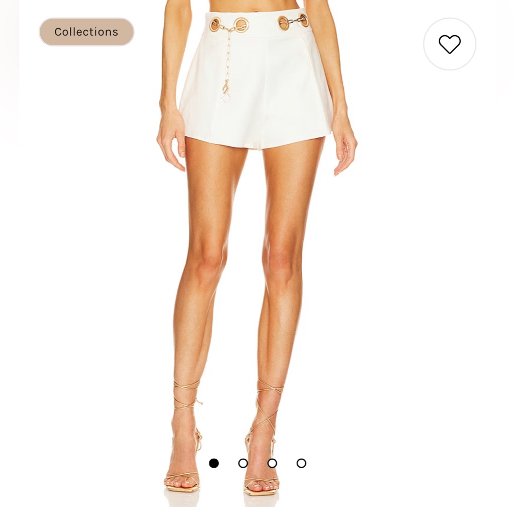 Nwt Cult Gaia Lucia Shorts In Off White, Size Xs